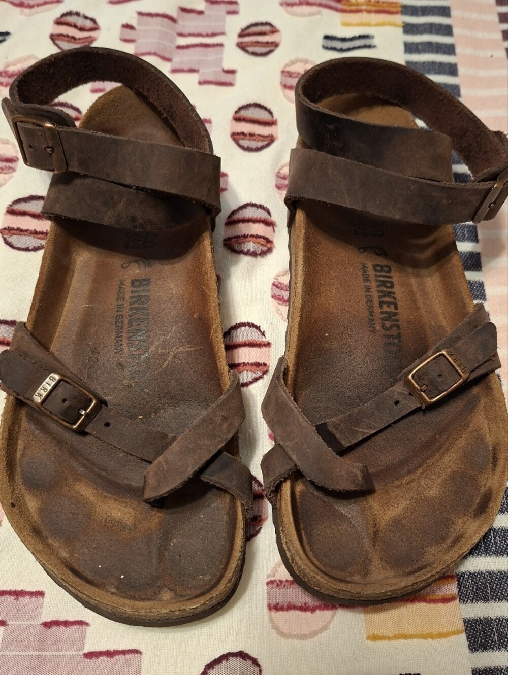 Birkenstock Yara Brown Leather Sandals 40